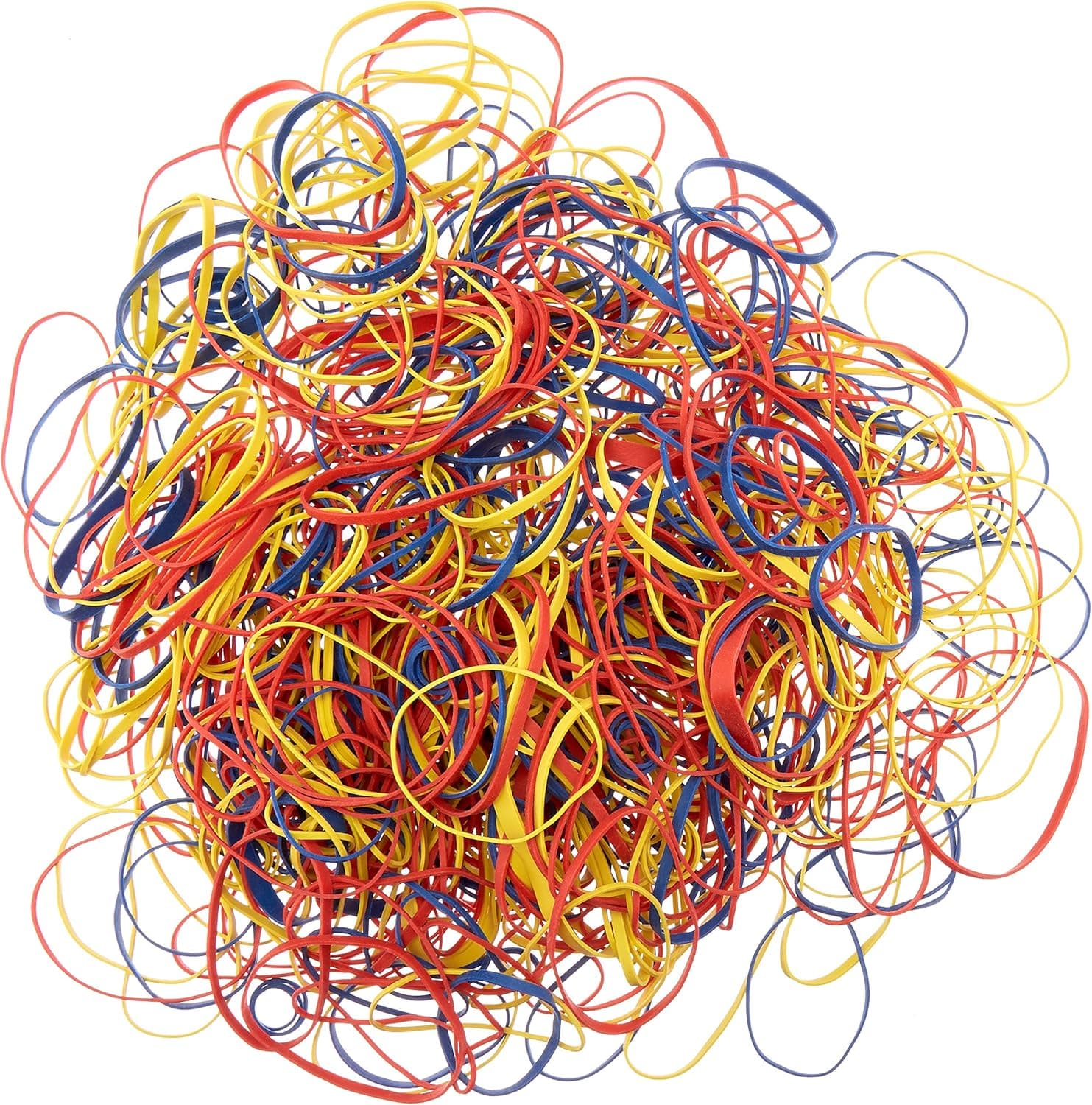 Amazon Basics Assorted Size and Color Rubber Bands, 0.5 lb. Size Assorted 0.5 Pound Pack - Image 3