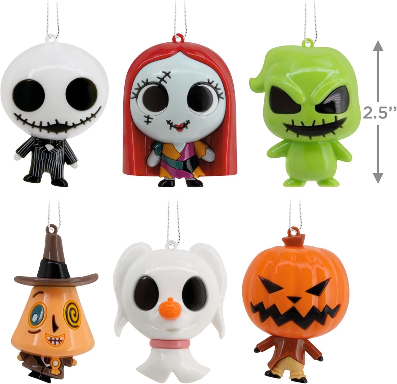 Hallmark Disney Tim Burton's The Nightmare Before Christmas Series 3 Mystery Christmas Ornaments, Shatterproof, Set of 2, Gifts for Disney Fans - Image 5
