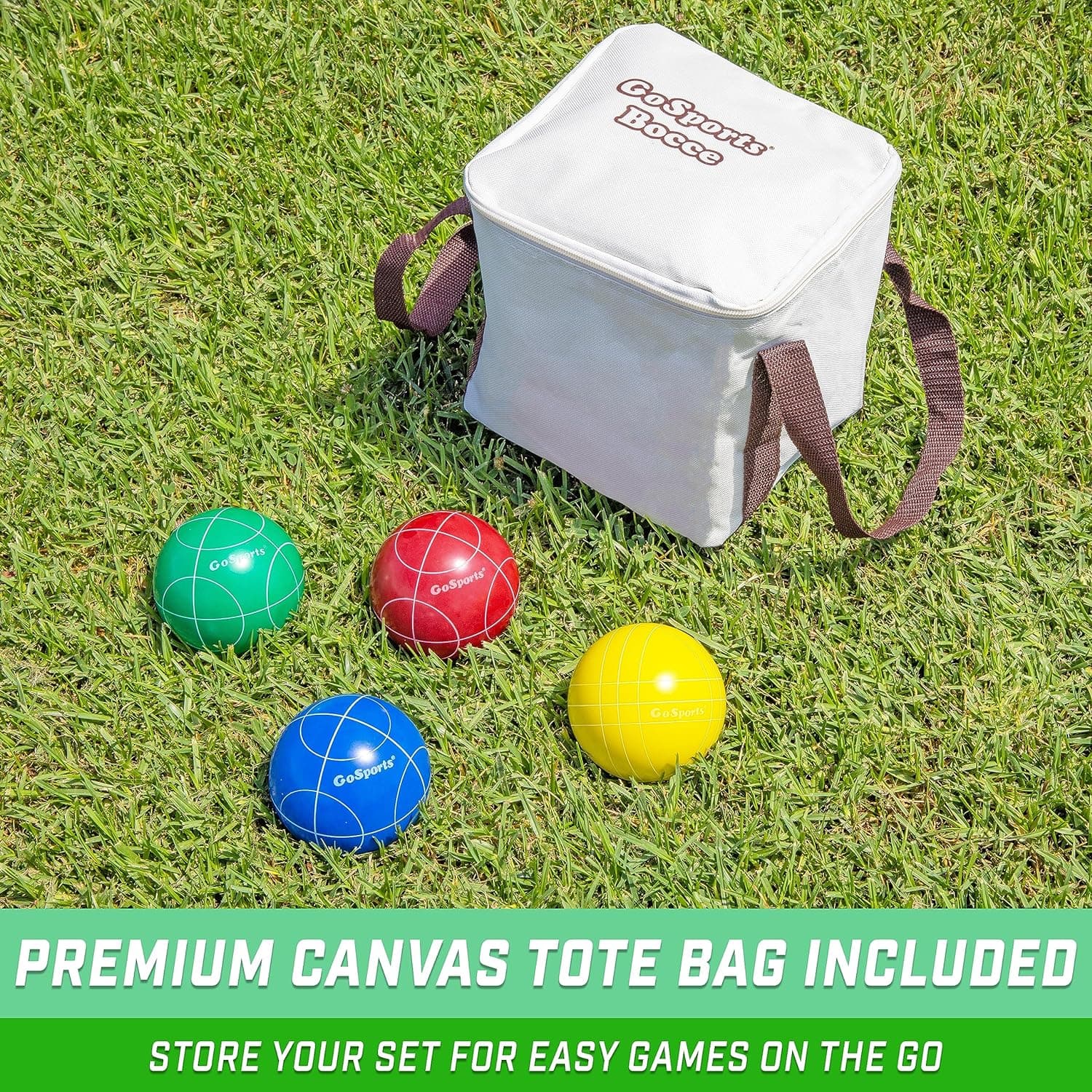 GoSports 90 mm Bocce Ball Sets - Outdoor Lawn Game - Composite or Resin - Image 6