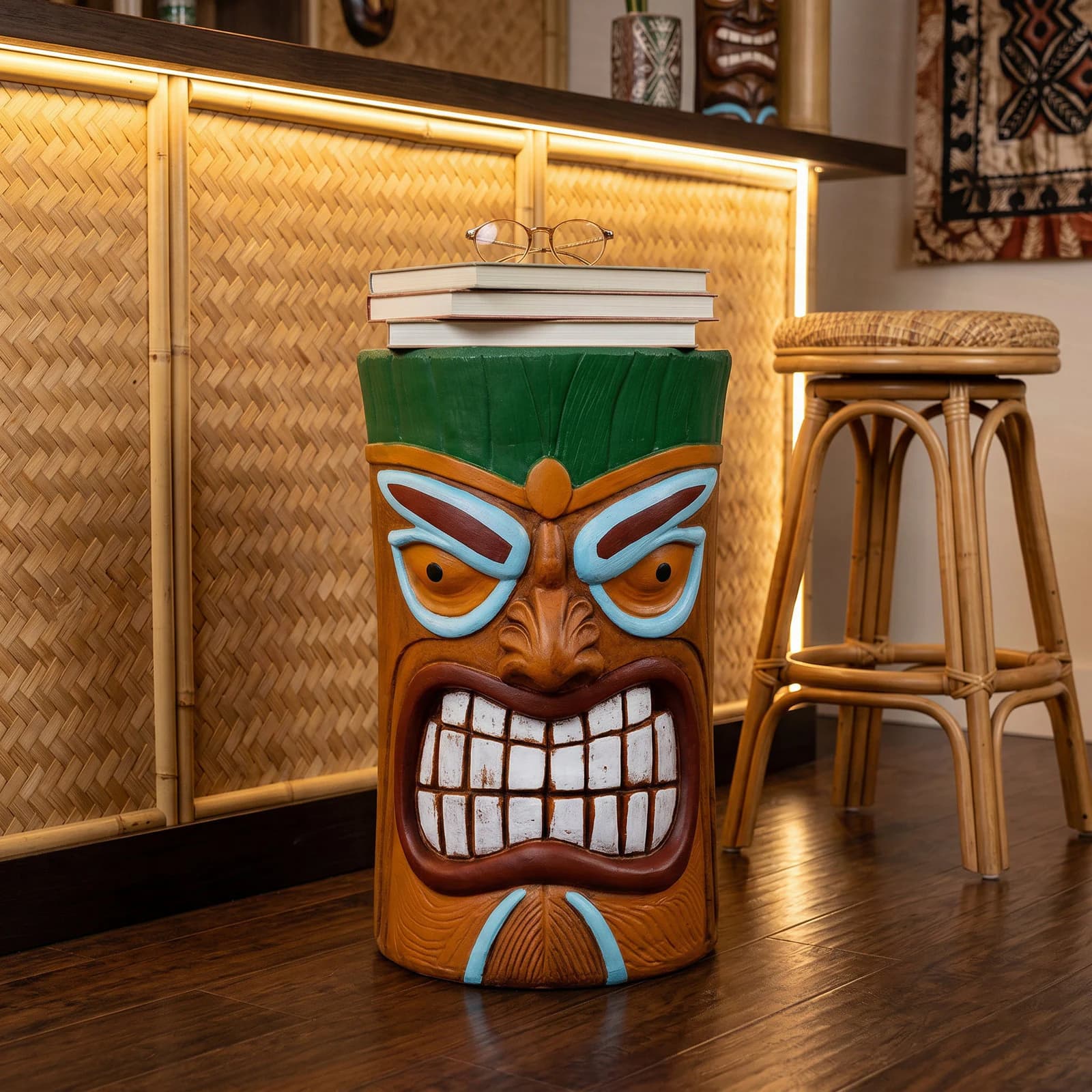 SunJet Garden Statue Large Tiki Bar Fibre Reinforced Concrete Design for Indoor Outdoor Decoration and Relaxing Accent | DP2-SJ10356-DXC