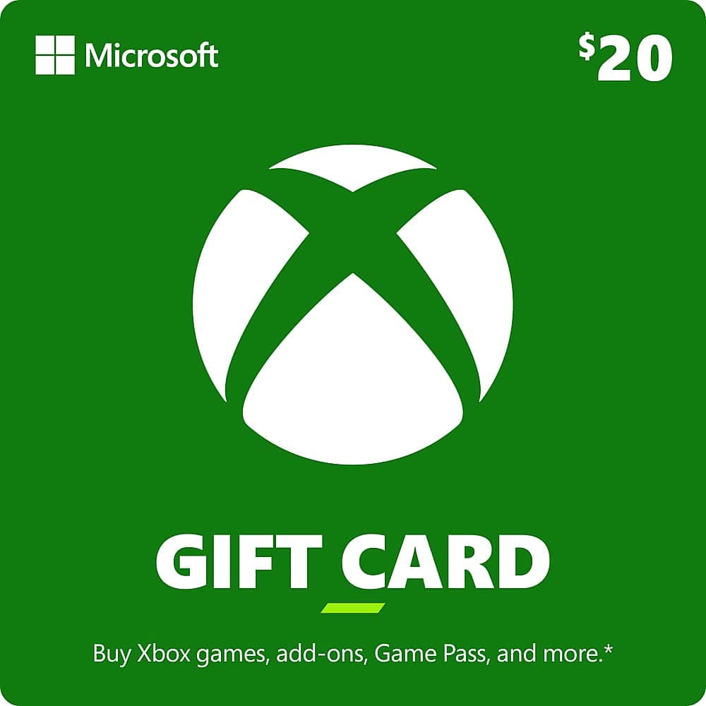 Microsoft - Xbox $20 Gift Card [Digital]