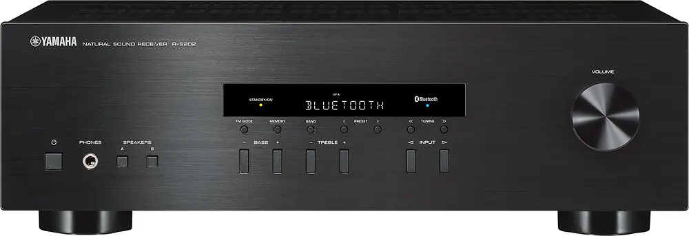 Yamaha - Refurbished Excellent - R-S202BL 200W 2-Ch. Stereo Receiver - Black