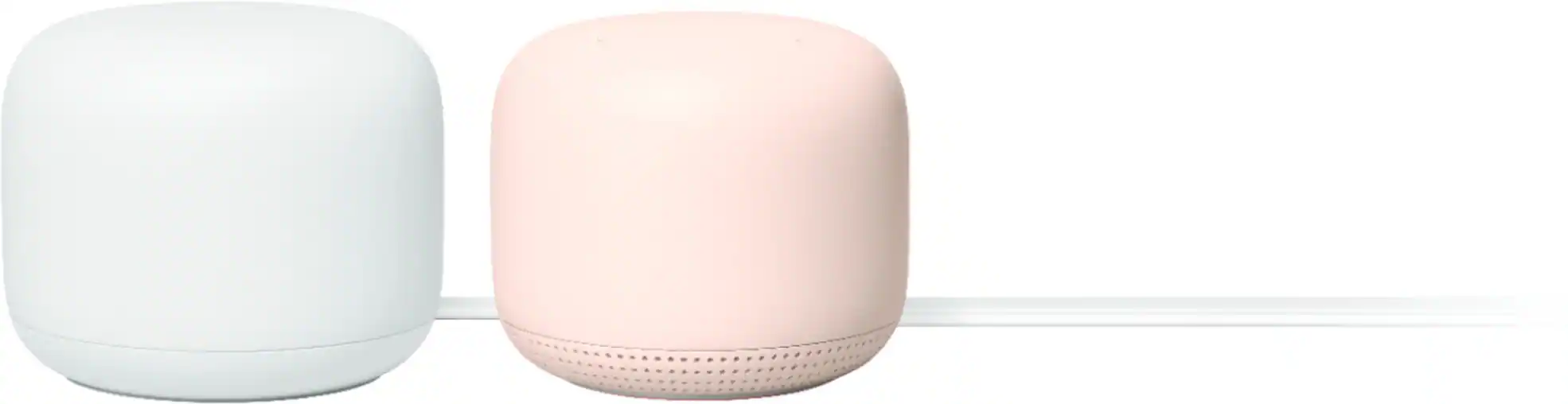 Nest Wifi - Mesh Router (AC2200) and 1 point with Google Assistant - 2 pack - Sand
