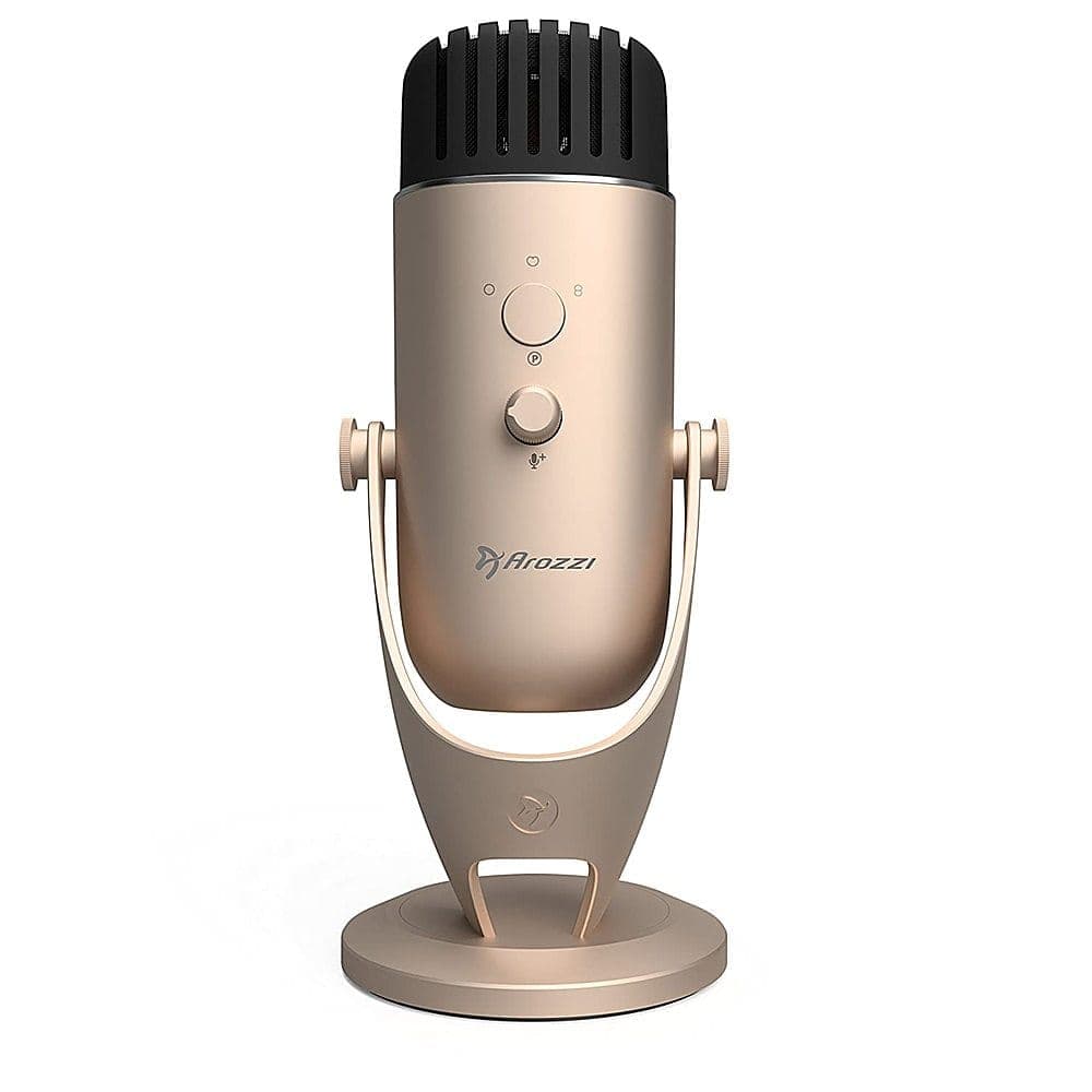 Arozzi - Colonna Audiophile Grade Gaming/Streaming/Office Microphone - Gold