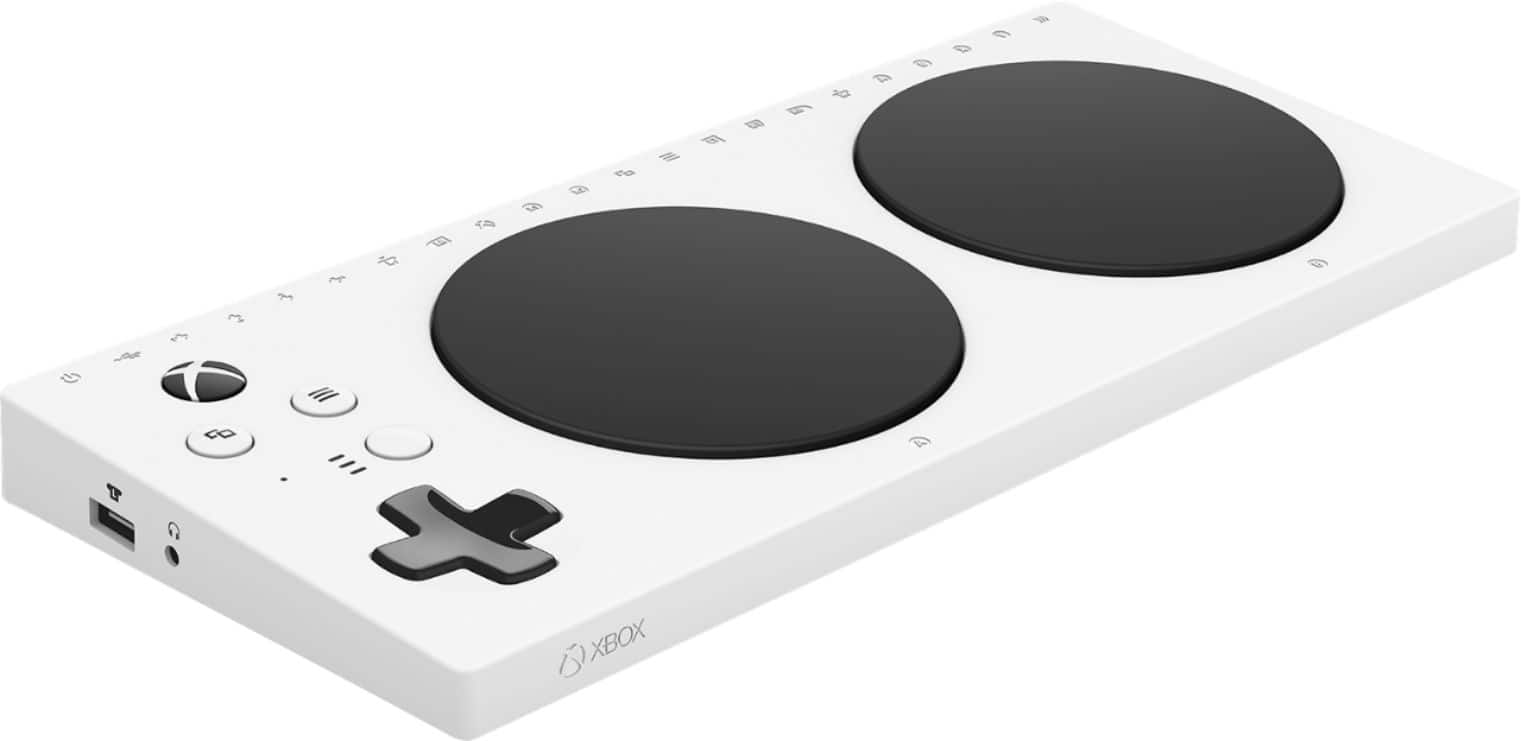 Microsoft - Xbox Adaptive Controller for Xbox Series X, Xbox Series S, Xbox One, PCs, and Cloud-Enabled Devices - White