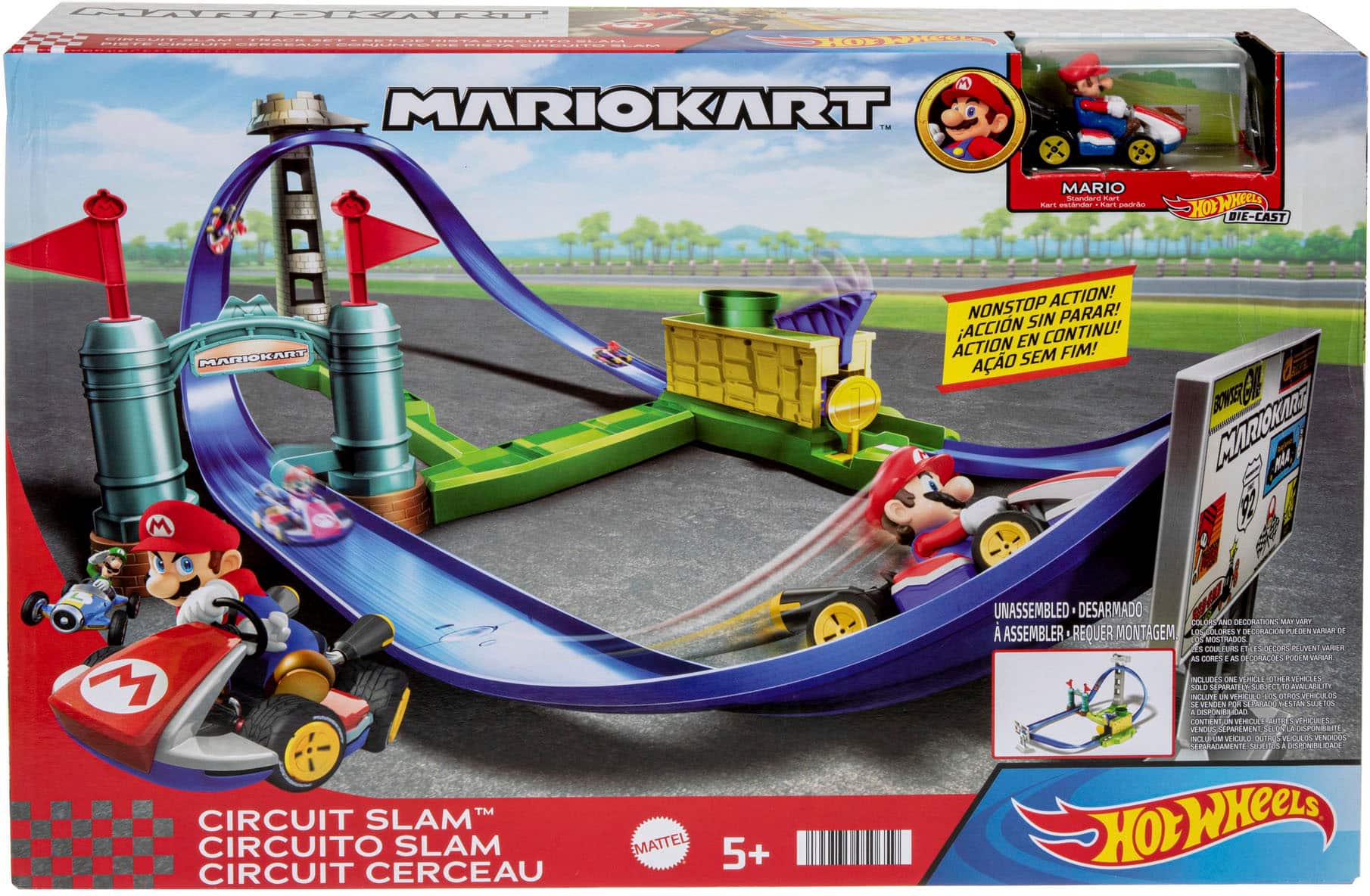 Hot Wheels - MarioKart Circuit Slam Track Set