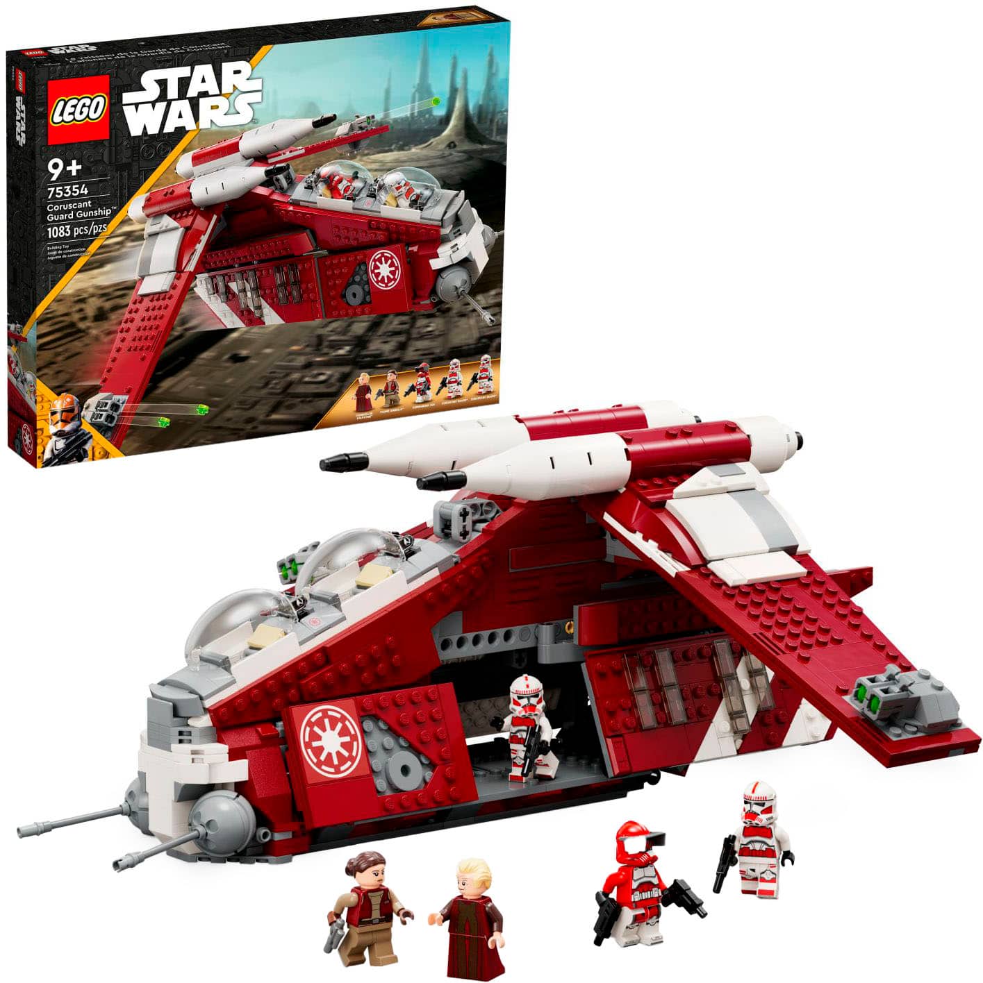 LEGO - Star Wars: The Clone Wars Coruscant Guard Gunship 75354 - Multi