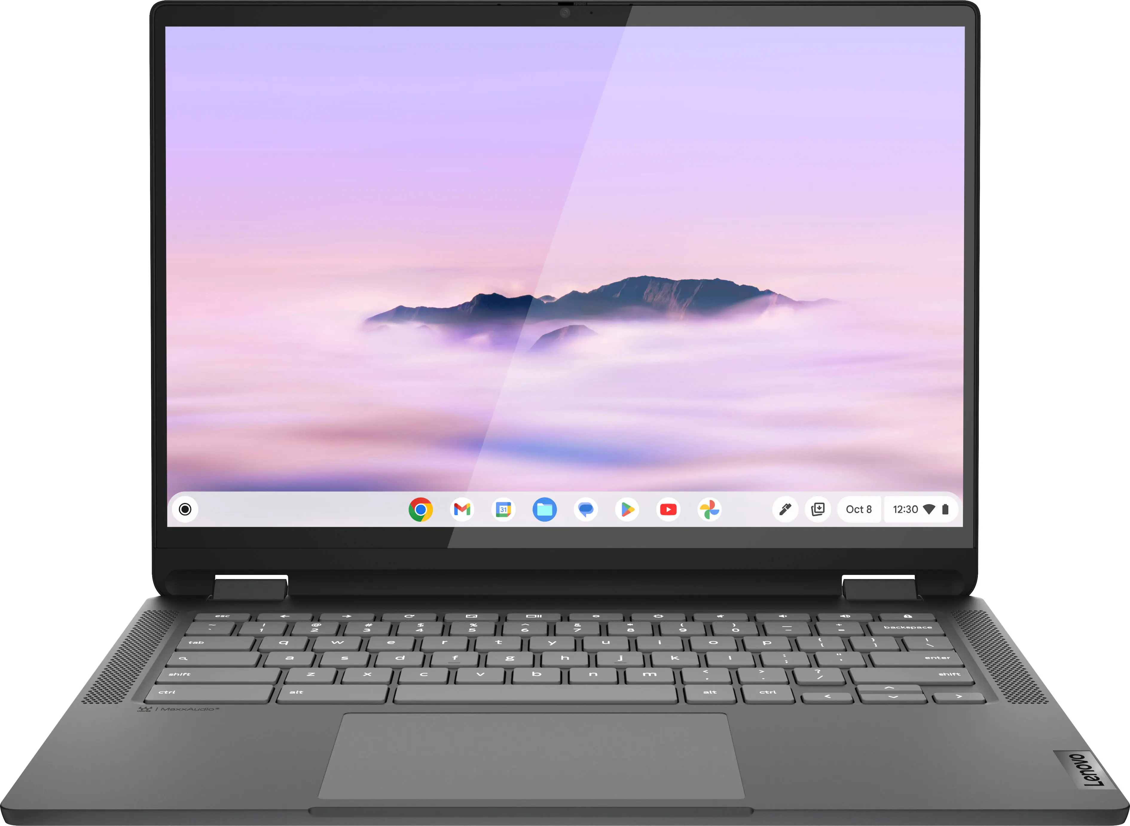 Lenovo - Flex 5i Chromebook Plus Laptop with Gemini - 14" 2K Touch - Intel i3 - 8GB RAM - Intel UHD Graphics - 128GB SSD - Storm Grey