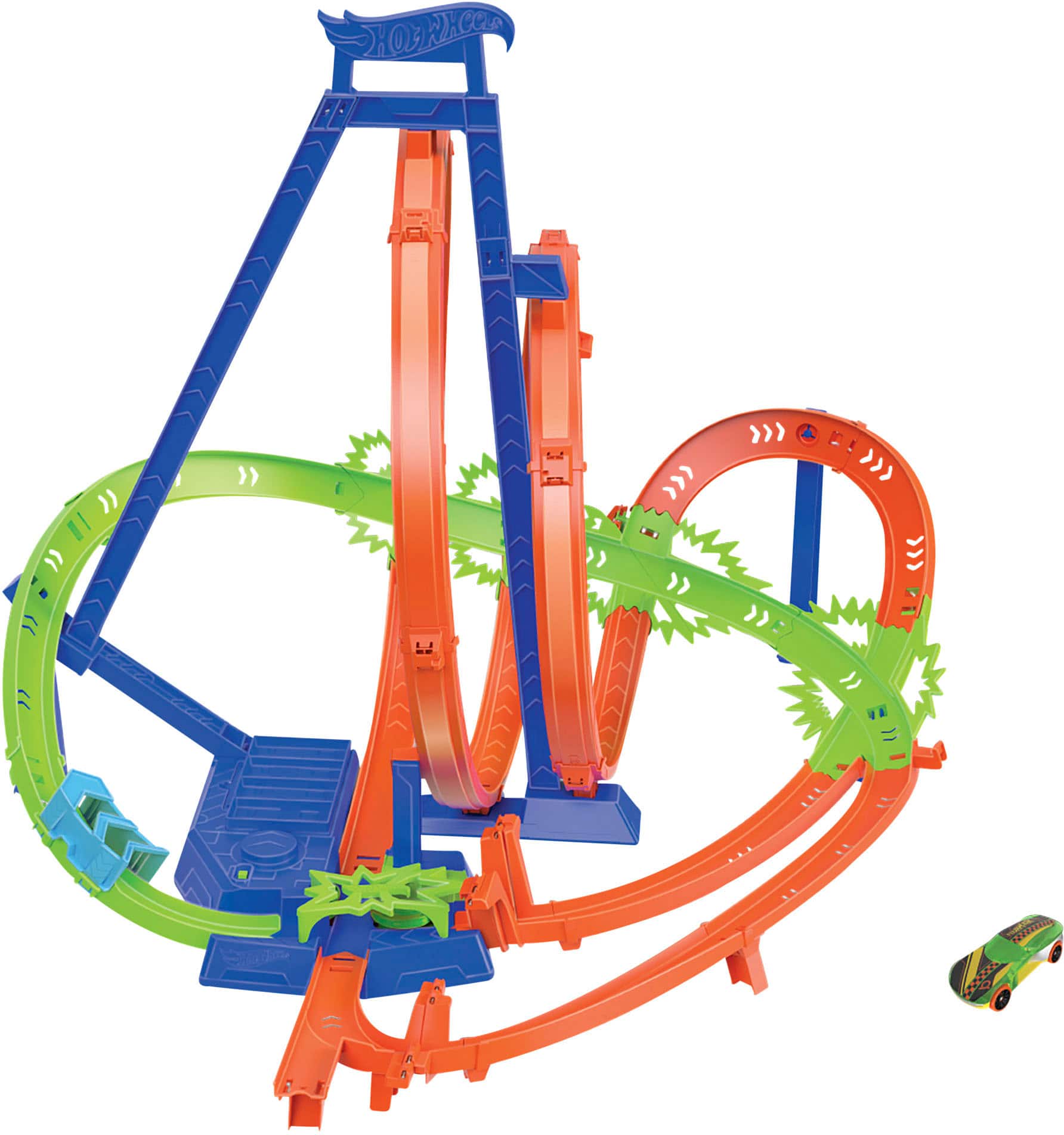 Hot Wheels - Epic Crash Dash Track Set with 5 Crash Zones