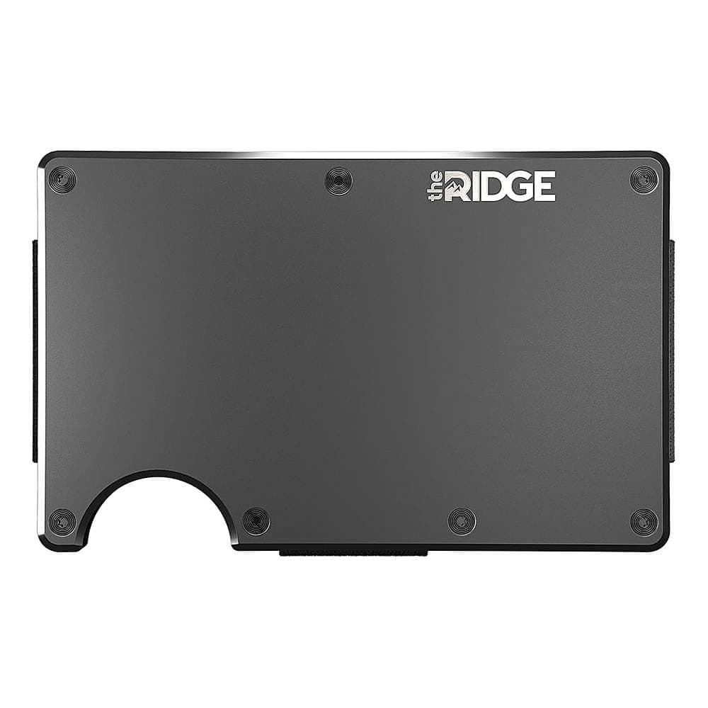 The Ridge Wallet - Aluminum: Money Clip - Gunmetal