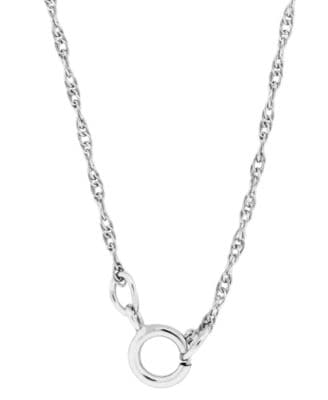 Teardrop Pendant 18" Necklace in Sterling Silver with 12K Rose and Green Gold - Image 2