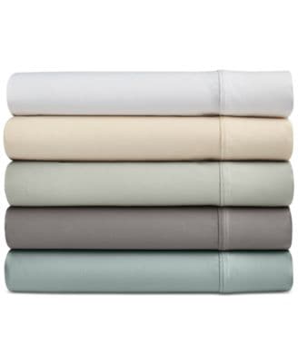 Macys 1200 Thread Count Triblend Solid 4 Pc. Sheet Sets