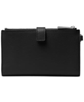 Adele Double-Zip Pebble Leather Phone Wristlet - Image 3