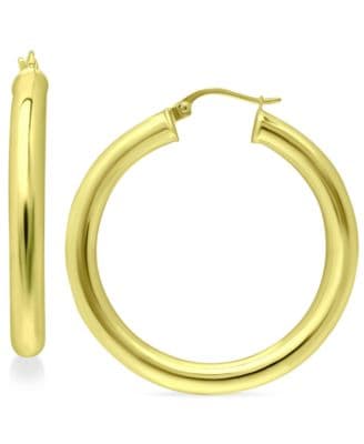 Giani Bernini Polished Tube Hoop Earrings Created For Macys