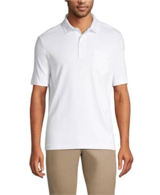 Men's Short Sleeve Cotton Supima Polo Shirt with Pocket