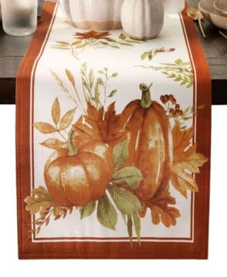Autumn Pumpkin Grove Fall Table Runner
