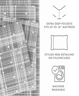 The Timeless Classics Premium Ultra Soft Pattern 4-Pc. Sheet Set, Full - Image 3