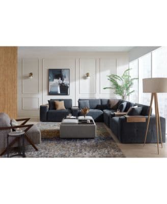 Nycolle Modular Fabric Sectional Collection Created For Macys