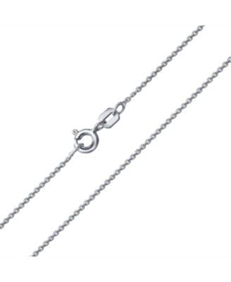Bling Jewelry Sterling Silver Rolo Chain Necklace 60 Gauge Round Link Made