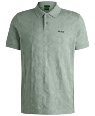 Men's Jacquard Circle Polo Shirt - Image 2