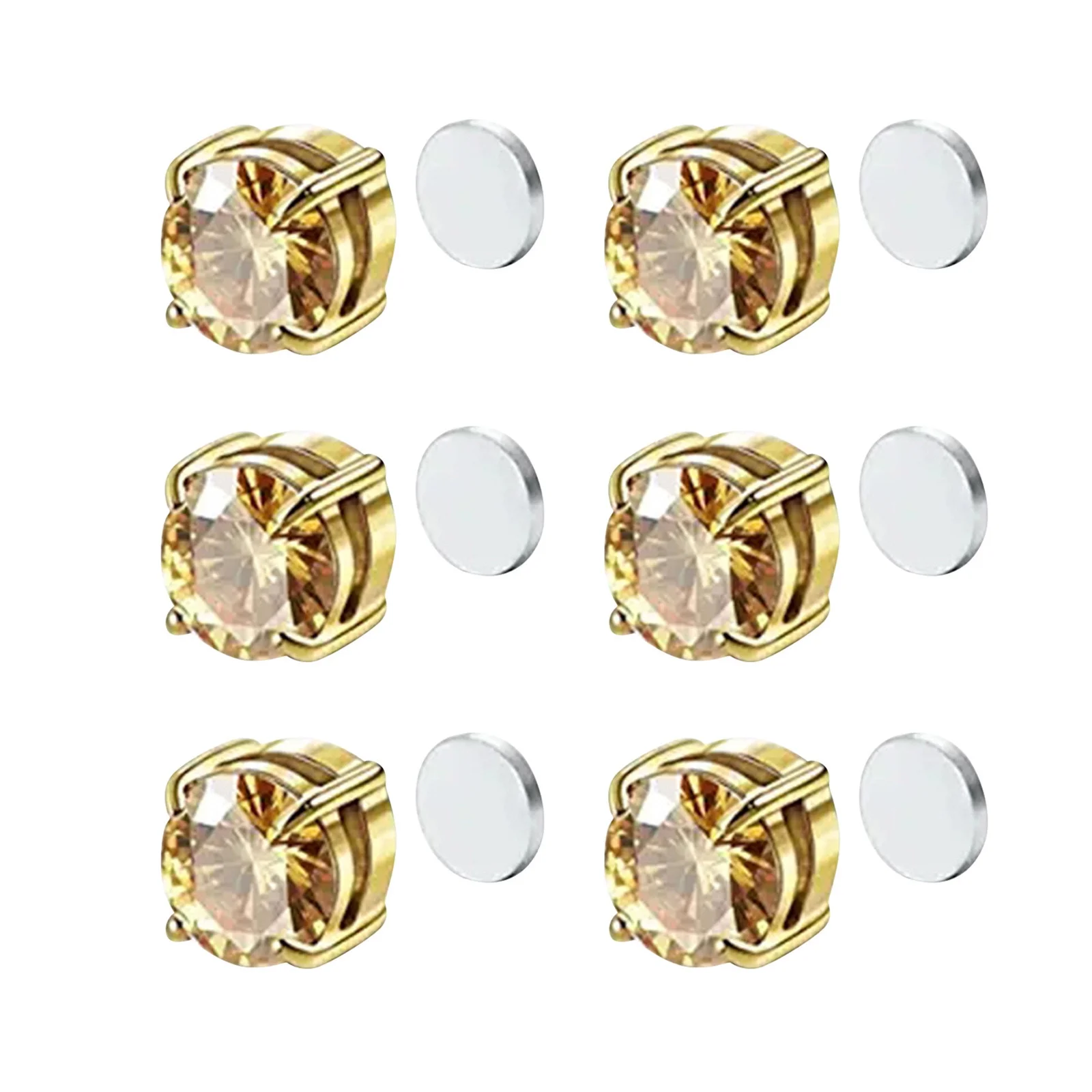 3 Pairs Magnetotherapy Earrings Earrings Ear Acupressure Earrings No Punching Earrings For Unisex