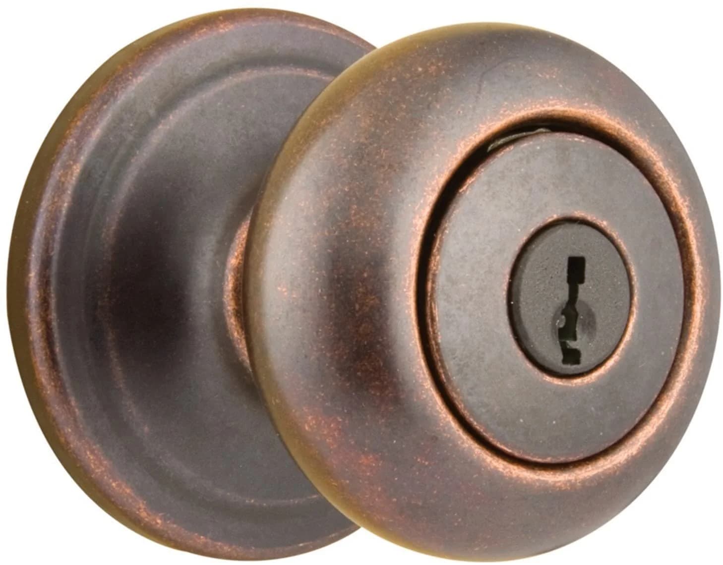 Kwikset Juno Entry Door Lock SmartKey - Venetian Bronze Finish — Residential Use, Standard Application