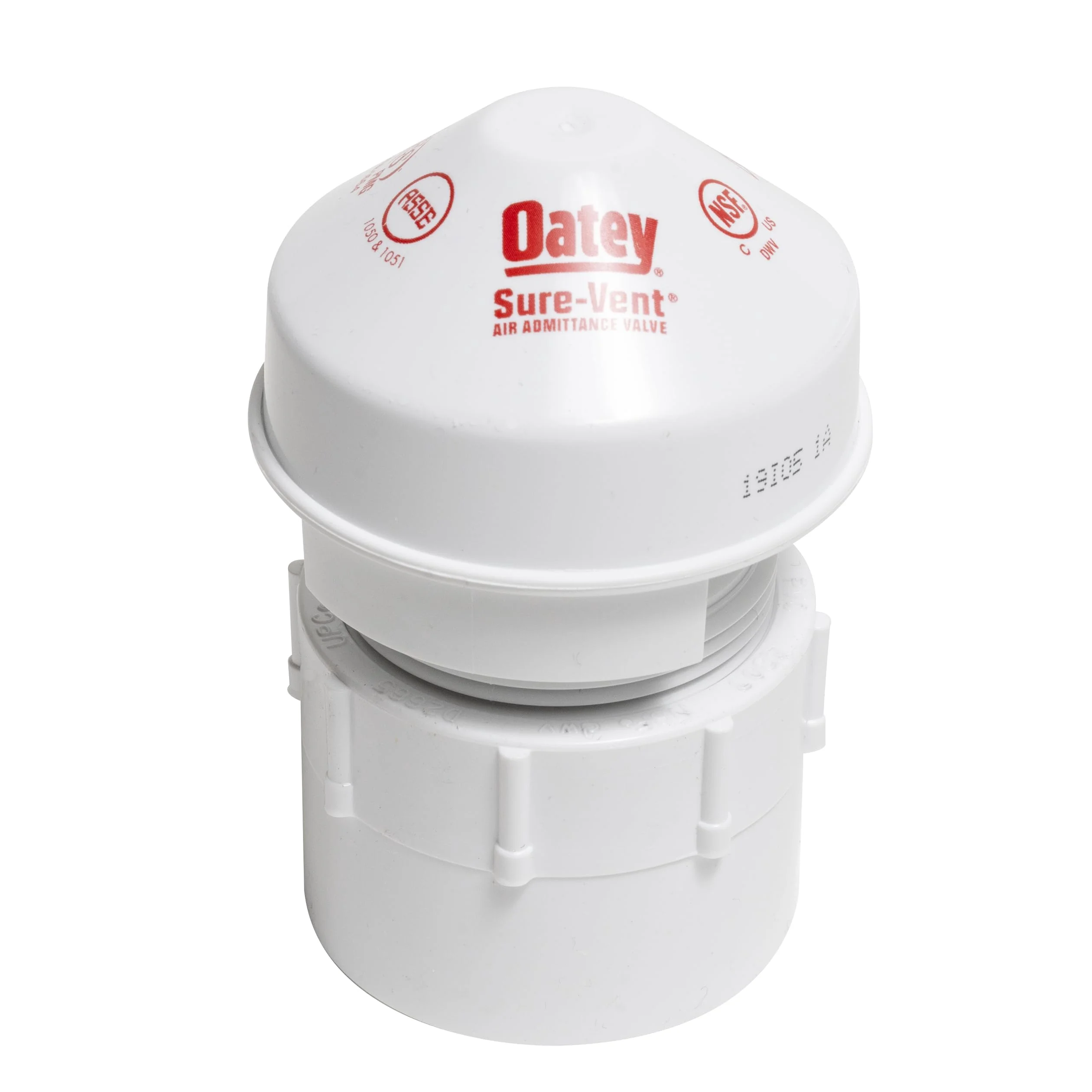 Oatey 1-1/2 in. Air Admittance Valve with PVC Adapter 6 DFU Capacity in White - 39228