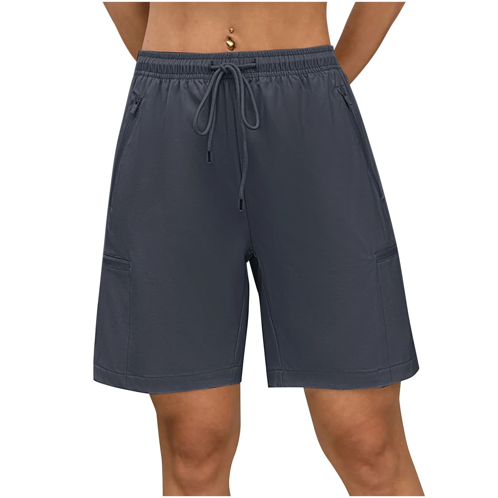 Womens Cotton Sweat Shorts Casual Summer 7'' - Bermuda Shorts with Pockets Soft Lounge Athletic Gym Shorts