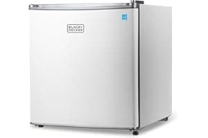 BLACK+DECKER 1.7 Cu. Ft. Compact Refrigerator, ENERGY STAR Certified, Single Door Mini Fridge with Chiller Compartment, Perso
