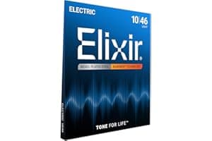 Elixir Strings, Electric Guitar Strings, Nickel Plated Steel with NANOWEB Coating, Longest-Lasting Bright Tone with Comfortab