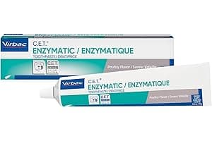Virbac C.E.T. Enzymatic Toothpaste, Eliminates Bad Breath by Removing Plaque & Tartar Buildup, Best Pet Dental Care Toothpast