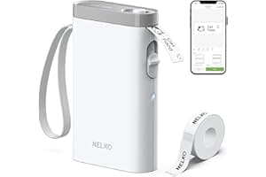 Nelko Label Maker Machine with Tape, P21 Bluetooth Label Printer, Wireless Mini Label Makers with Multiple Templates for Scho