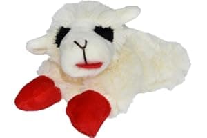 Multipet Lamb Chop Dog Plush Toy - Squeaky Toy for All Dogs - Extra Soft Plush - Stuffed Animal Dog Toy for Cuddling & Playin