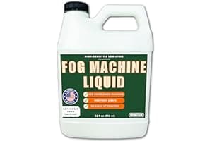 Fog Machine Liquid - 32 oz Tillbrook Fog Machine Fluid - High Density & Long-Lasting Fog Juice - Low-Lying, Universal, Water-
