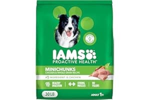 IAMS Proactive Health Minichunks Adult Dry Dog Food with Real Chicken, 30 lb. Bag