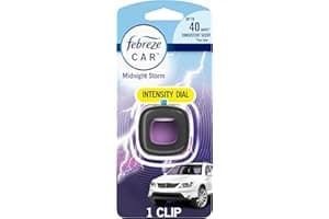 Febreze Car Air Freshener Vent Clip, Midnight Storm, 1 count, .06 oz