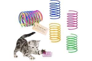Andiker Interactive Cat Spiral Creative Spring Toy to Kill Time and Keep Fit, Sturdy and Heavy Plastic for Swatting, Biting,