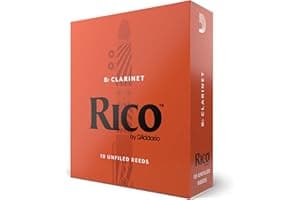 D’Addario Woodwinds, Rico Bb Clarinet Reeds, RCA1025, Strength 2.5, 10-pack