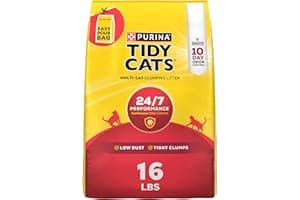 Purina Tidy Cats Clumping Cat Litter Odor Control, 24/7 Performance Multi Cat Litter - 16 lb. Bag