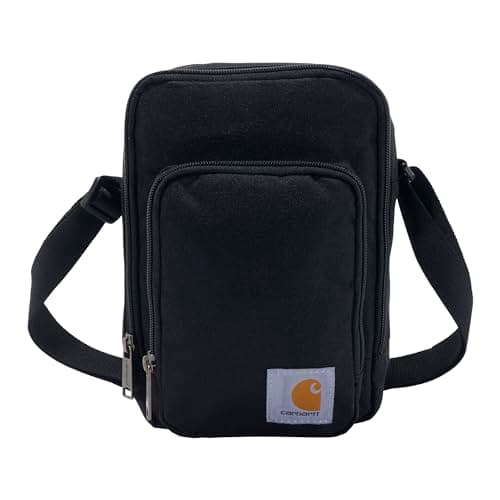 Carhartt Classic 2L Crossbody Zip Bag Black | Durable, Adjustable Crossbody Bag with Zipper Closure for Men and Women