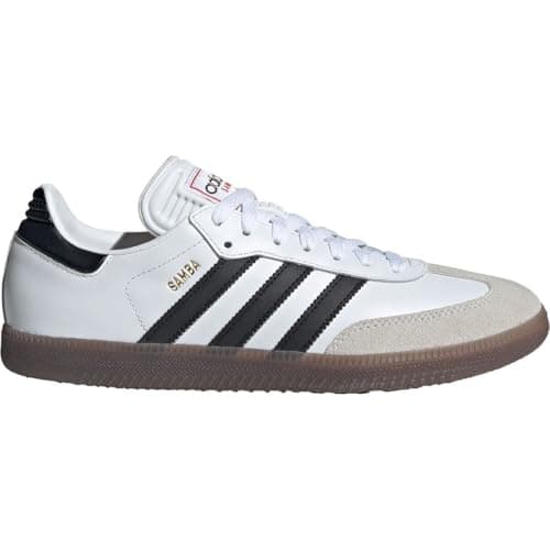 adidas Unisex-Adult Samba Indoor, White/Black/Vivid Red, 7.5