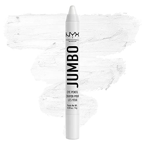 NYX PROFESSIONAL MAKEUP Jumbo Eye Pencil, Blendable Eyeshadow Stick & Eyeliner Pencil - Milk (White)