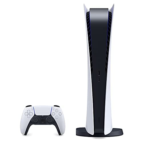 Sony Playstation 5 Digital Edition PS5 Gaming Console - 16GB GDDR6 Memory, 825GB SSD, WiFi 6, Bluetooth 5.1, Ethernet, 120Hz 8K Output, Tempest 3D AudioTech, Type-C (Renewed)