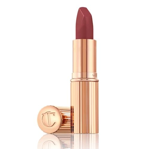Charlotte Tilbury Matte Revolution Lipstick - Long Lasting, Matte Lipstick with Buildable Color & Lip-Loving Ingredients - Creamy, Easy to Blend Formula - Pillow Talk Medium