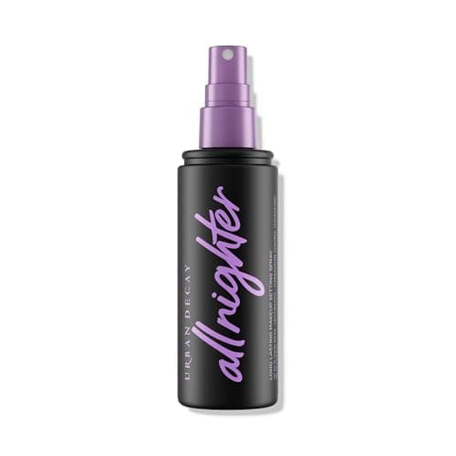 Urban Decay All Nighter Waterproof Makeup Setting Spray (Full Size) - Natural Finish, Smudge-Proof, Transfer-Resistant, Up to 16HR Wear, Cools Skin Temperature, Fine Mist, Controls Shine - 4 Fl Oz