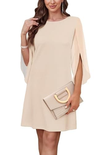 RUMIA Vestidos Casuales para Mujer 2025 Wedding Guest Dresses Cocktail Dresses Apricot M