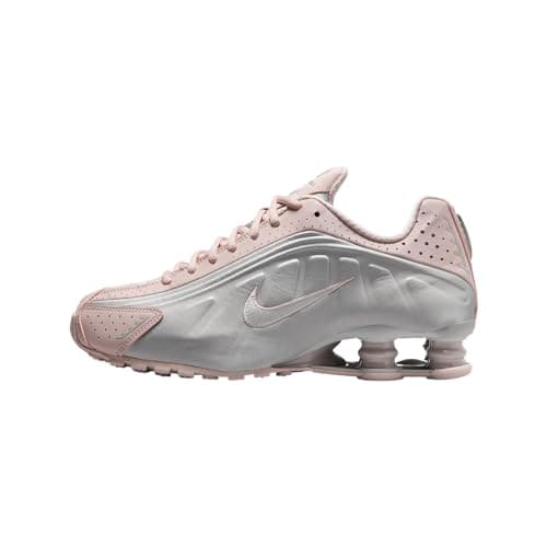 Nike Shox R4 Shoes (AR3565-600, Barely Rose/Metallic Platinum) Size 7