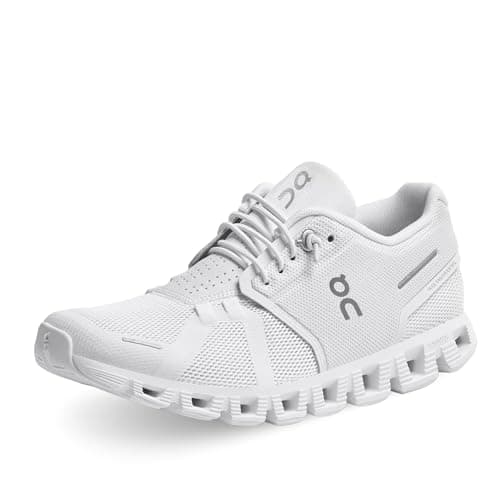 On Women's Cloud 5 Sneakers, All White, 7.5 Medium US