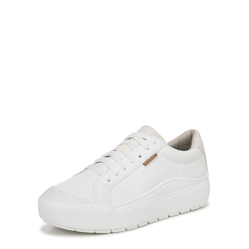 Dr. Scholl's Shoes Womens Time Off Platform Slip On Fashion Sneaker,White Smooth,9.5