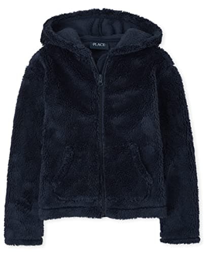 The Children's PlaceThe Children's Place Girls Long Sleeve Sherpa HoodieTIDALLarge (10/12)
